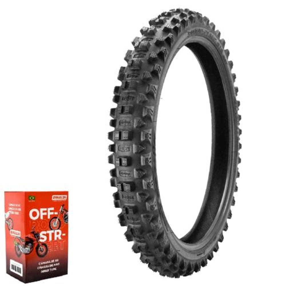 Pneu Crf 250f 90/90-21 57R Tt 7 Days Enduro Soft Borilli + Câmara
