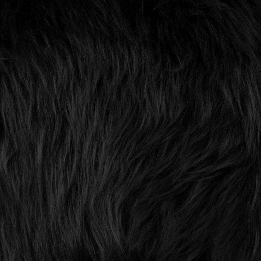 Tecido Pelúcia De Pelo Alto 1,60x2,00 M Para Decoração Preto - D`rossi