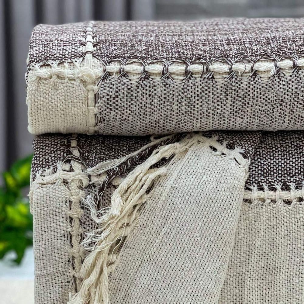 Manta Para Sof? Am?rica Super King 255cm X 205 Cm Cru-caf? Mescla