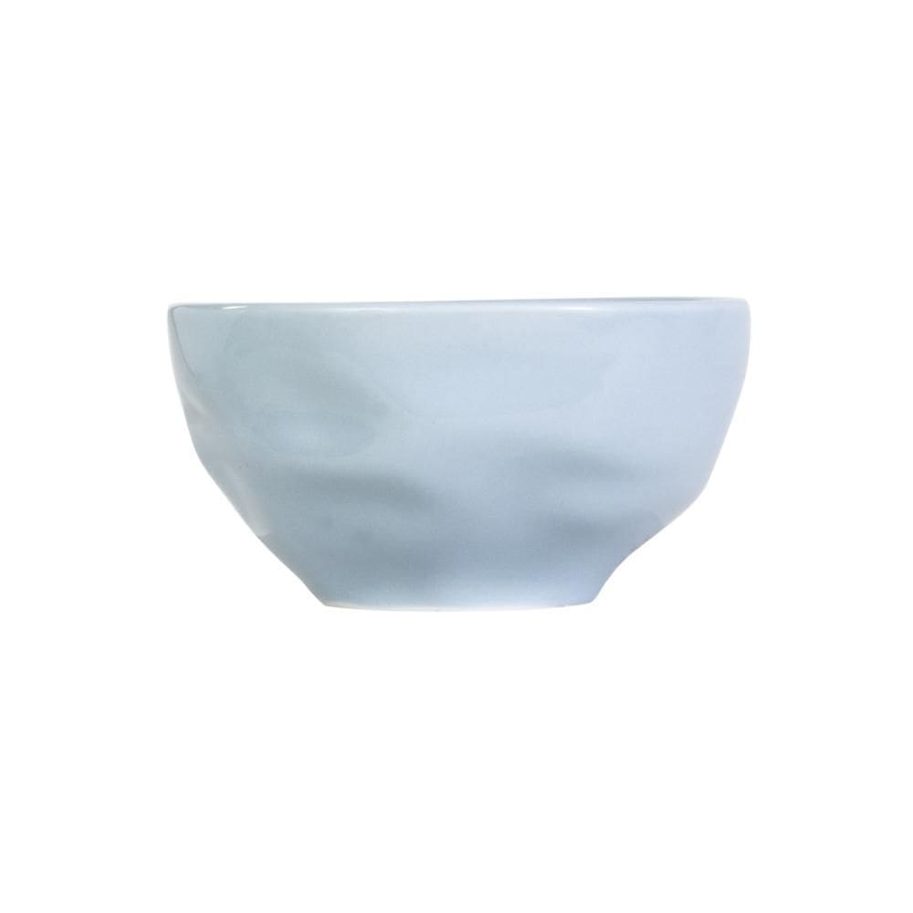 Bowl Tigela Sobremesa Azul Vintage Relevo Orgânico 360 ml