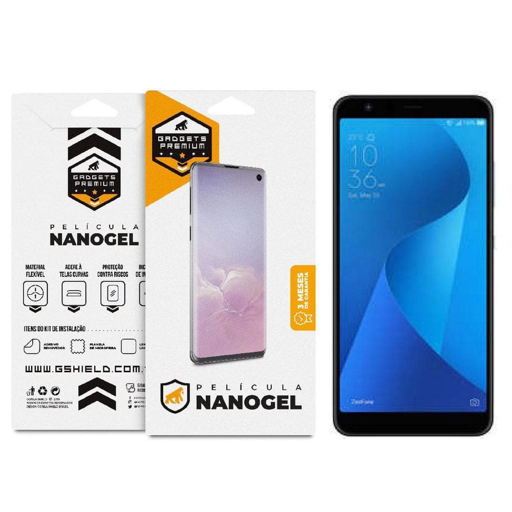 Película De Nano Gel Dupla Zenfone Max Plus M1