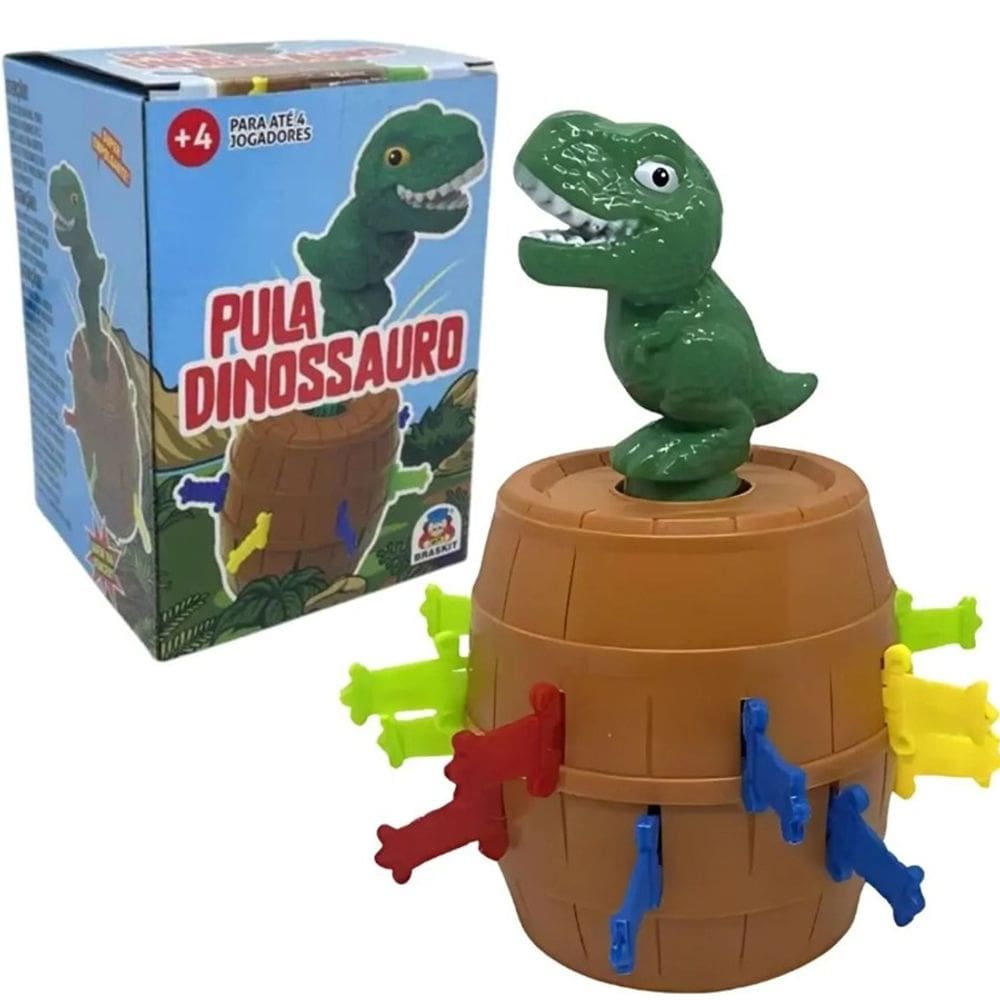 Brinquedo Infantil Pula Dinossauro - Braskit