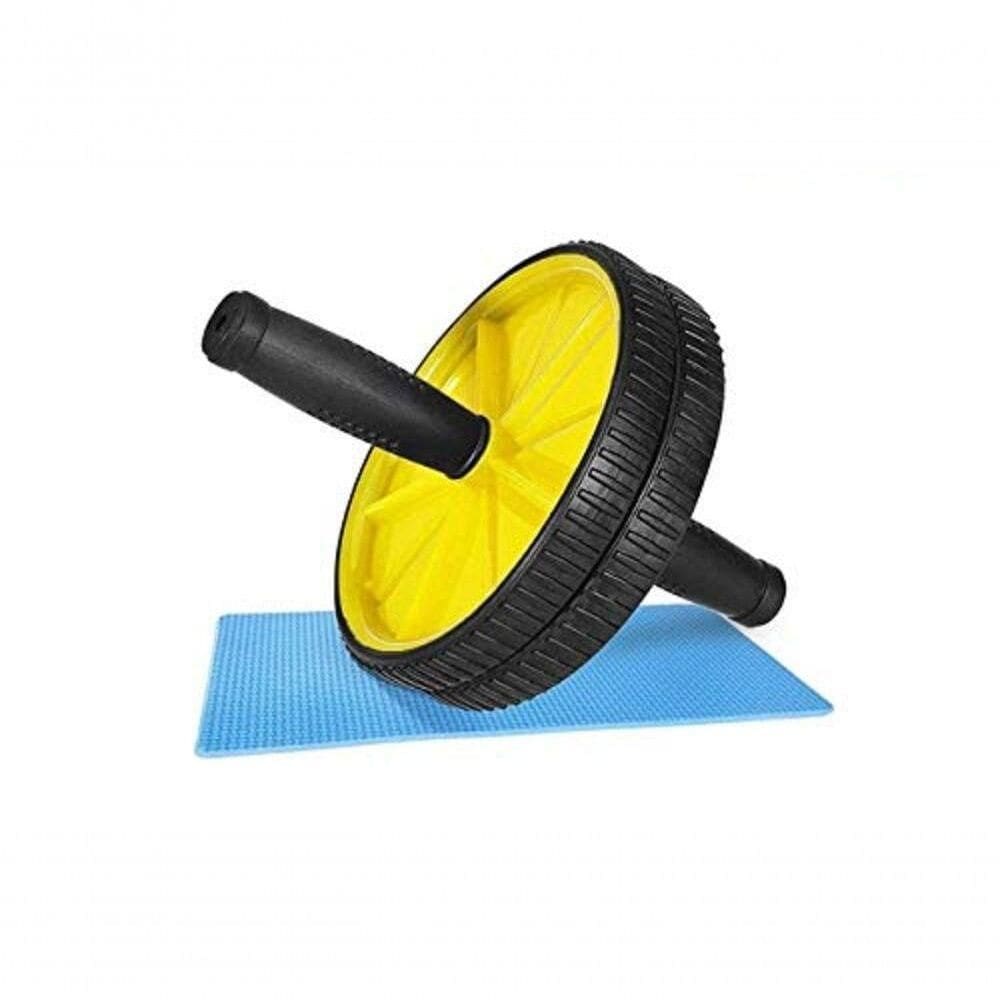 Roda Abdominal Com Colchonete Exercícios Para Abdômen, Lombar E Core