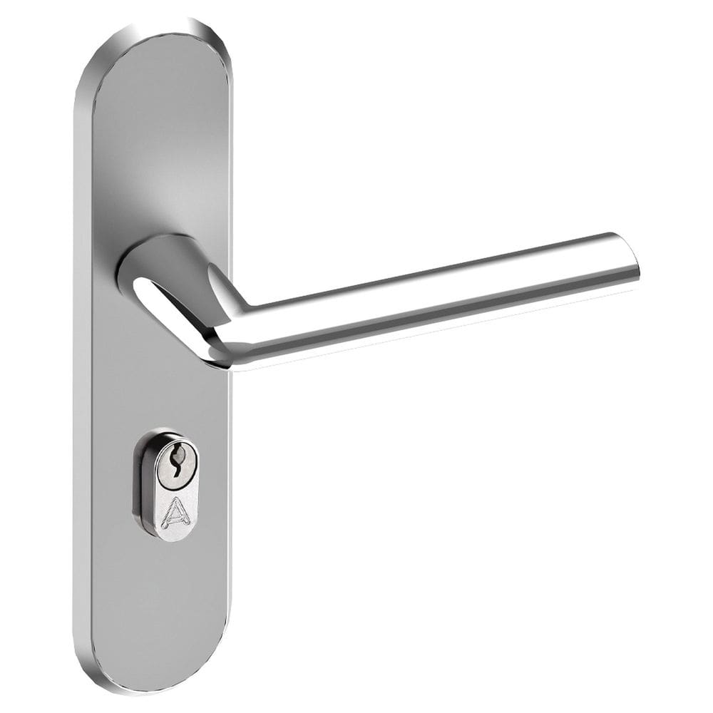 Fechadura Entrada S4cm Espelho Cromada Alster Aliança