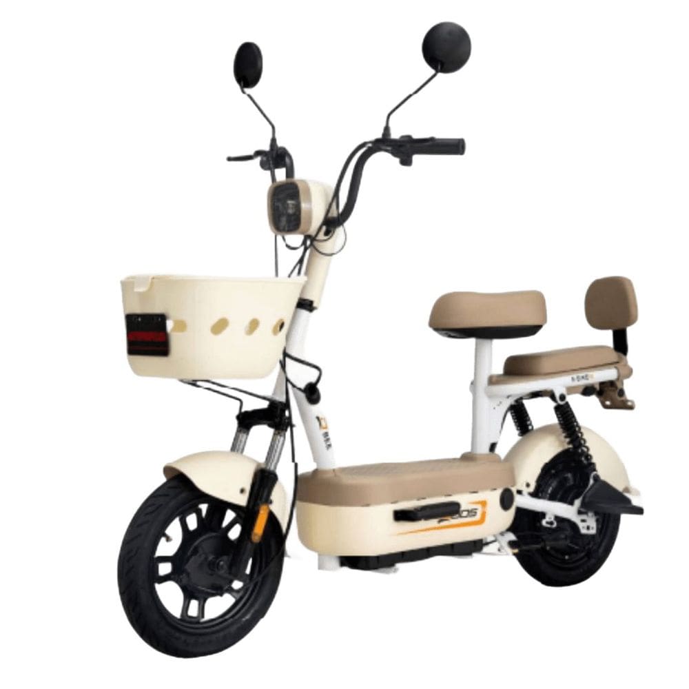 Bicicleta Elétrica Scooter com Alarme 500W 48V Bee Bege Duos