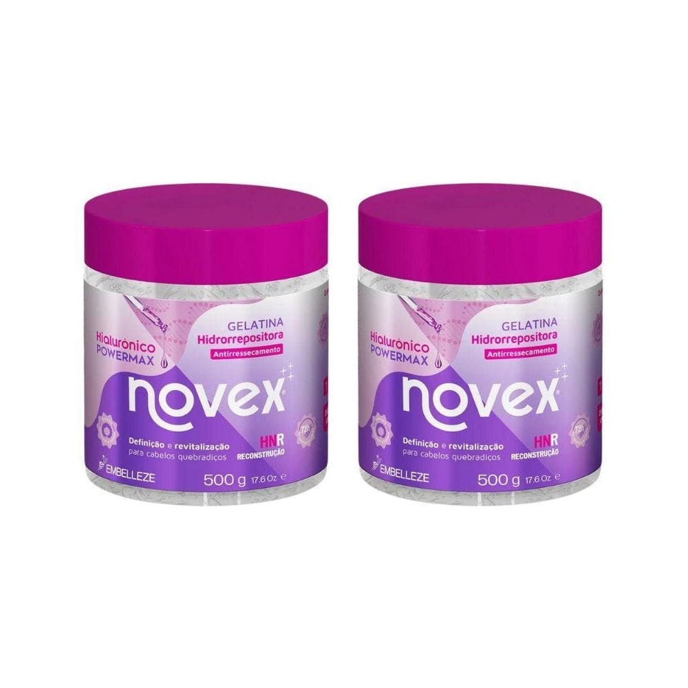 Gelatina Capilar Novex 500G Hialuronico Hidrorrepositara-2Un