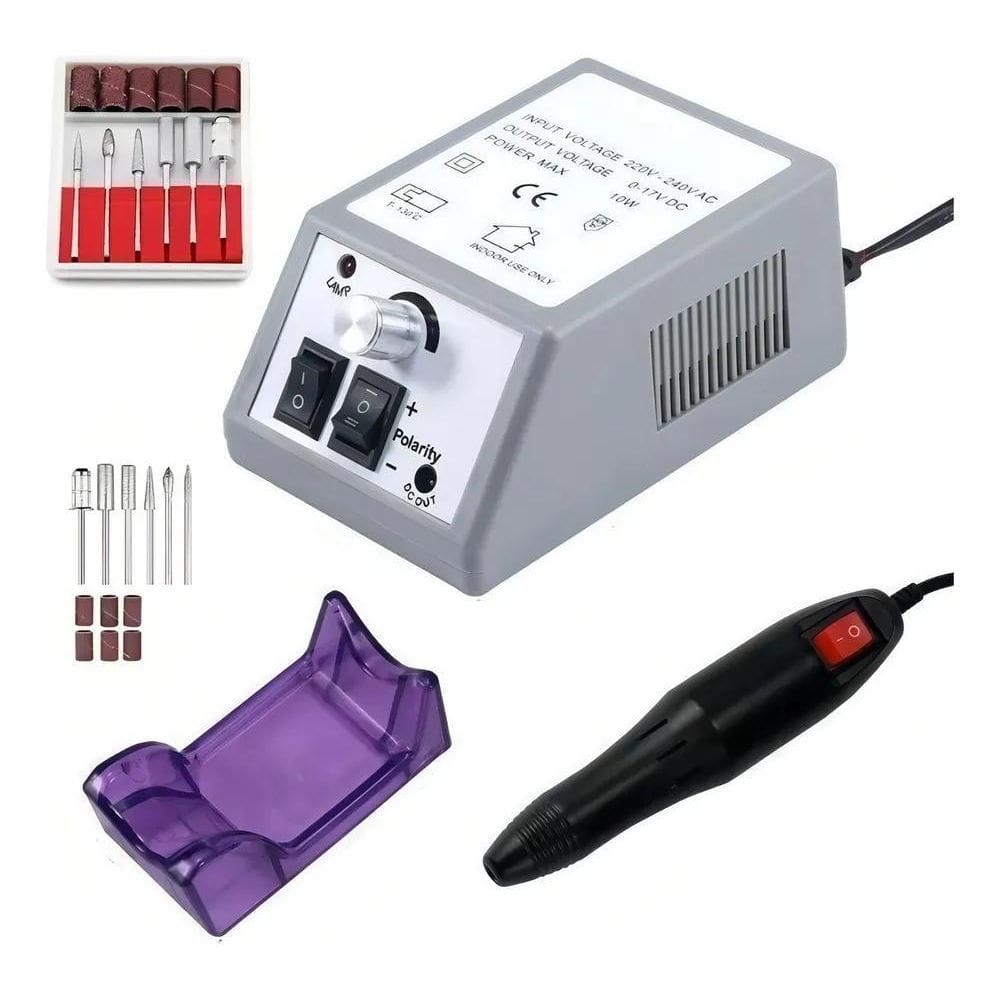 10X Lixadeira Lixa Motor De Unha Eletrica Mani