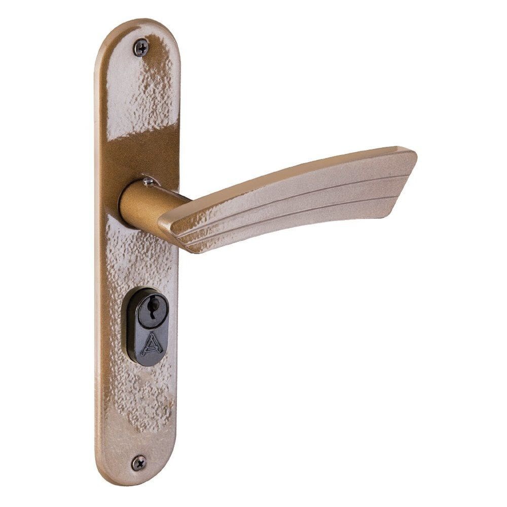 Fechadura Entrada Espelho Latonado Fosco Pop Aliança