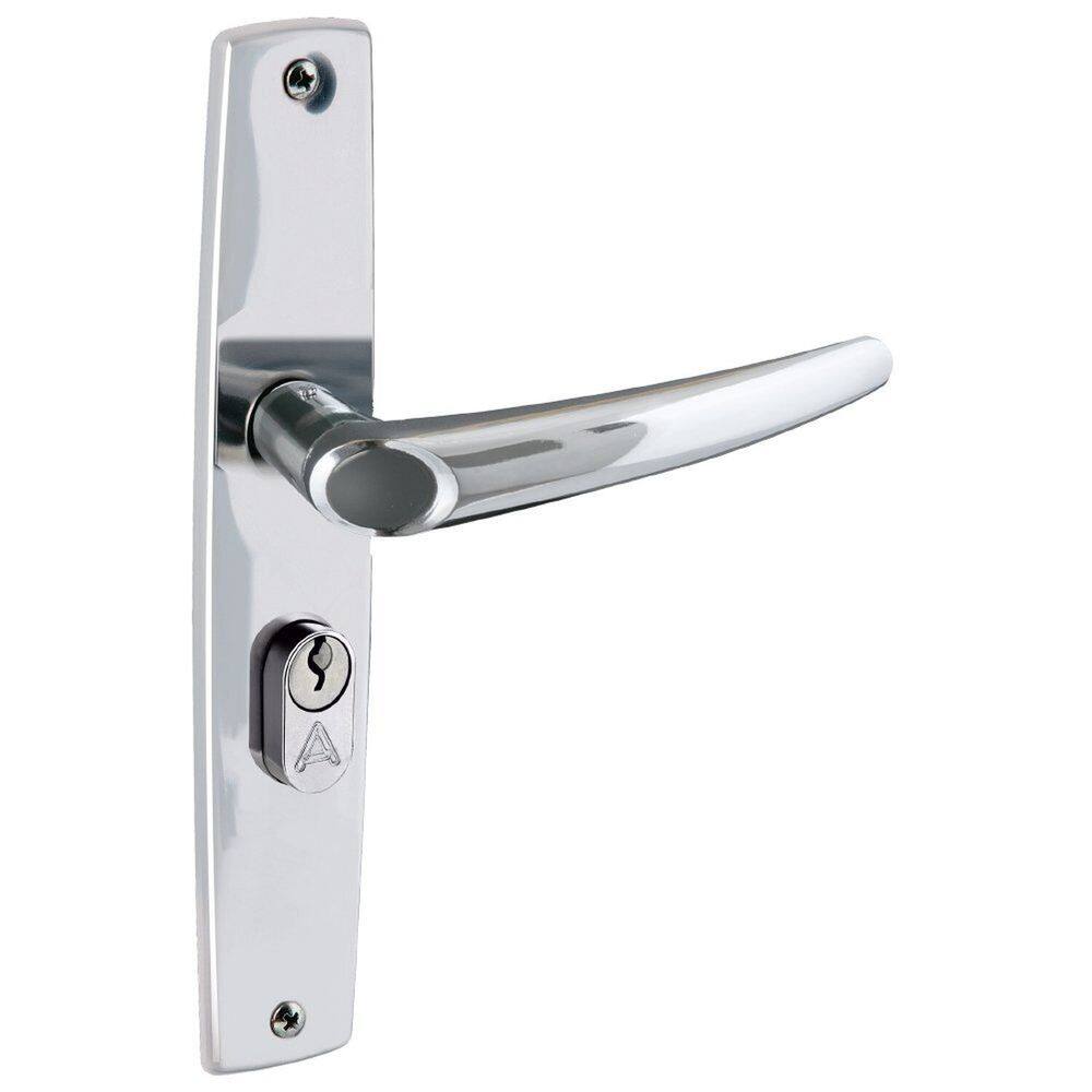 Fechadura Entrada Espelho Reto 10x16cm Inox Polido Joy