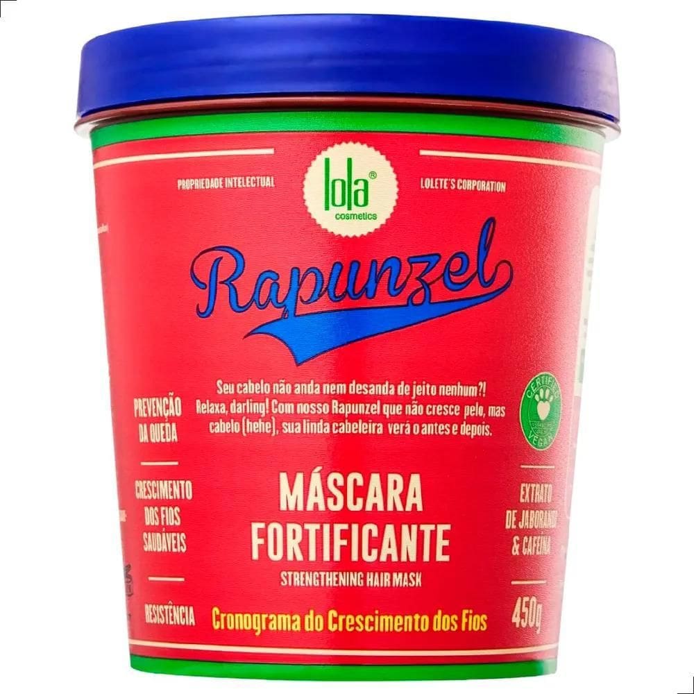 3X Máscara Capilar Rapunzel Crescimento Fortificante Lola 45