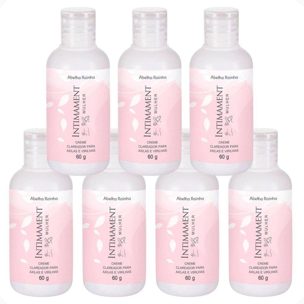 Kit 7 Creme Clareador Axilas E Virilhas Intimament Abelha
