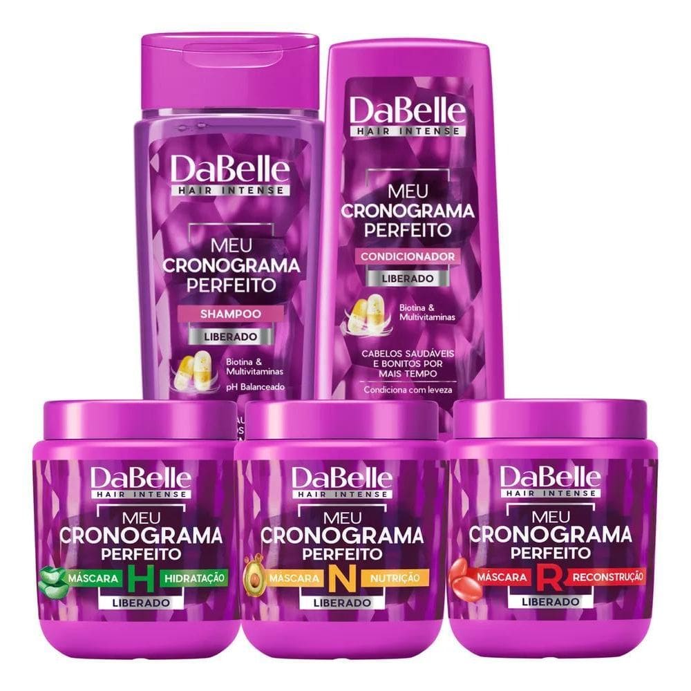 10X Dabelle Meu Cronograma Shampoo E Condicionador + Máscar