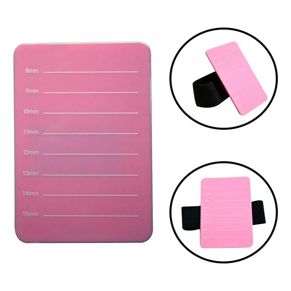 2X Placa De Mão Suporte De Extensão Cílios Alça Elástica Ros