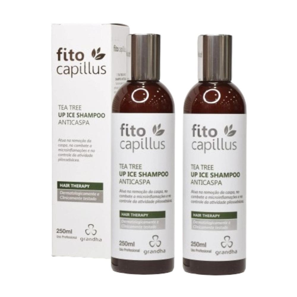2 Shampoo Fito Capillus Tea Tree Up Ice Anticaspa 250Ml