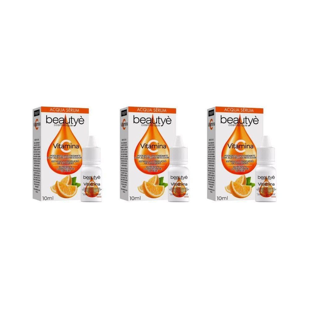 Serum Beautye Vitamina C 10Ml - Kit Com 3Un