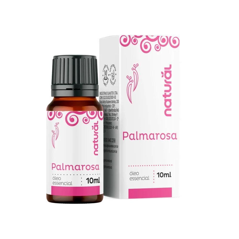 Óleo Essencial De Palmarosa 10Ml Natural