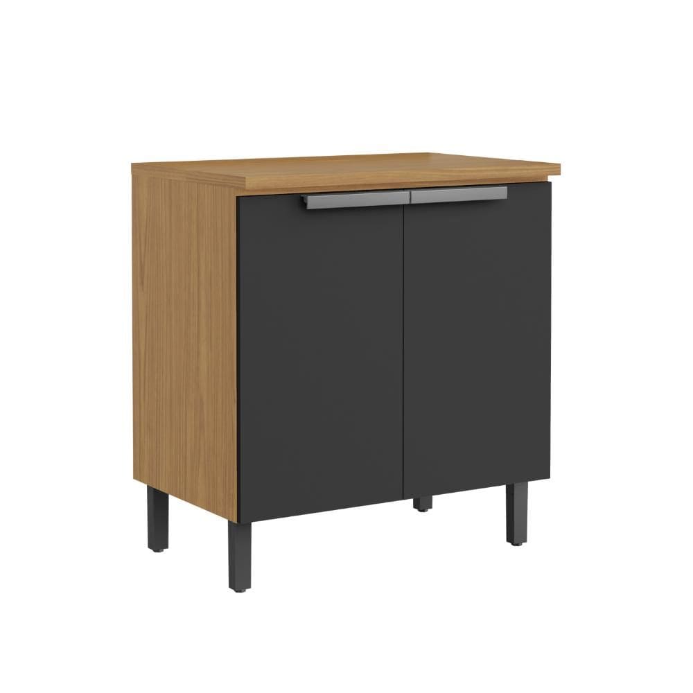 Balcão de Cozinha Itaiaia 2 Portas Grafite New Porto