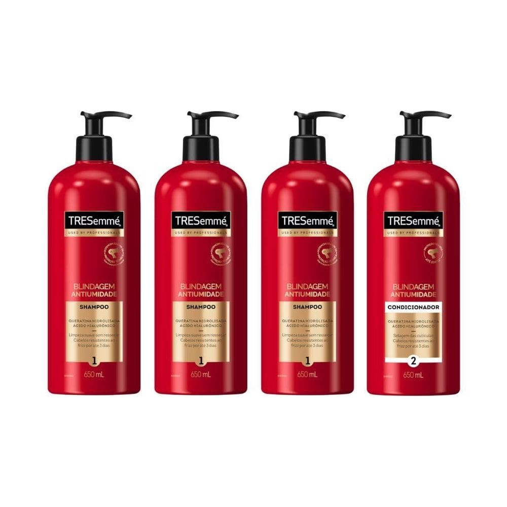 Kit Tresemme Antiumidade 3 Shampoo 650Ml + 1 Cond 650Ml