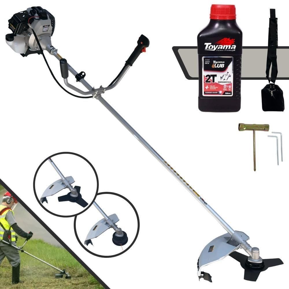 Roçadeira Multifunções Toyama Tbc43-h 43cc + Óleo Toyama 2t