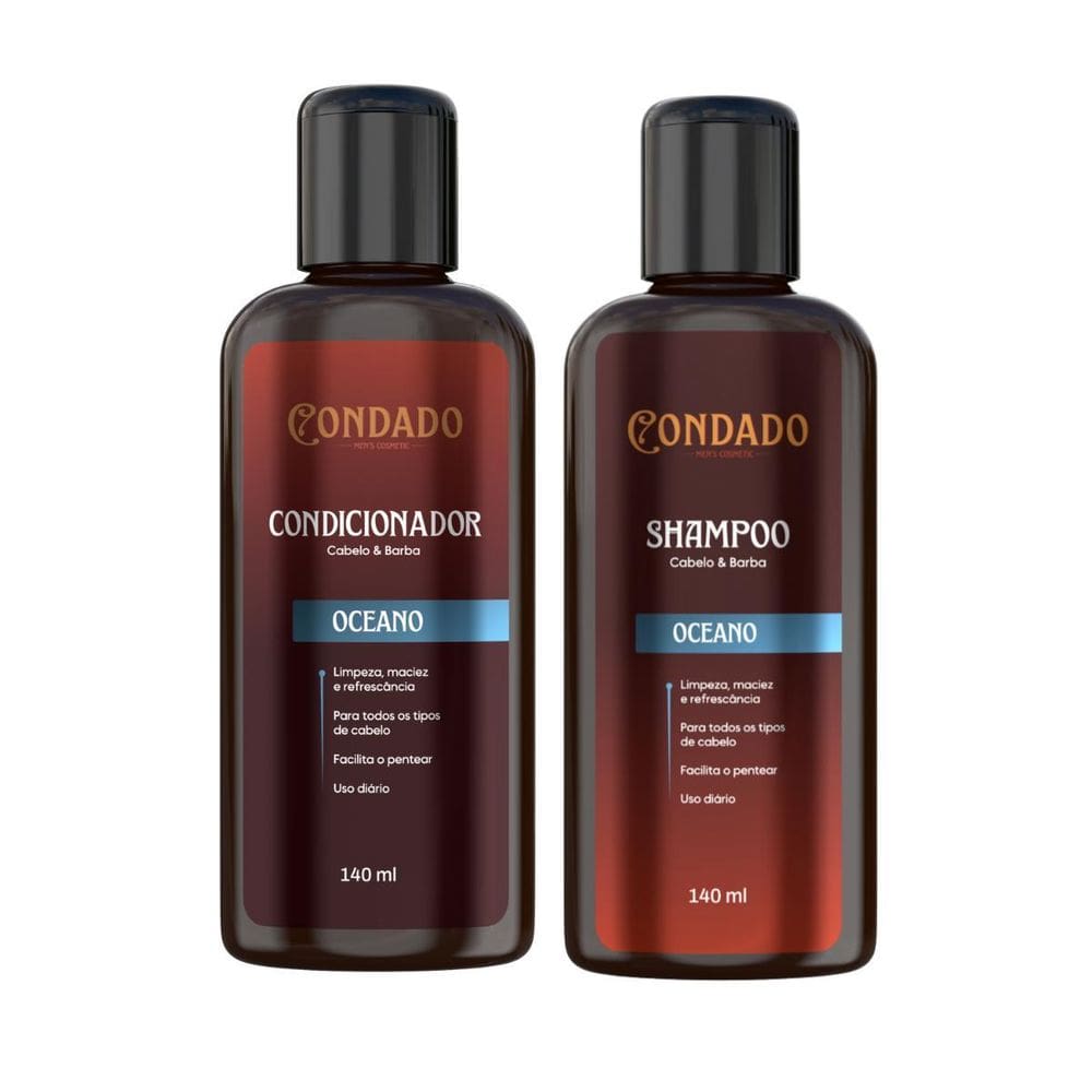 Kit Shampoo + Condicionador Masculino Hidratação Condado