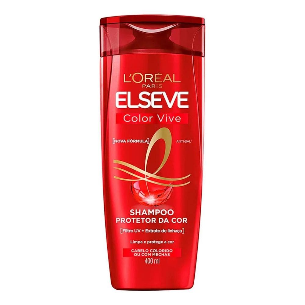 5X Shampoo Elseve Color Vive 400Ml