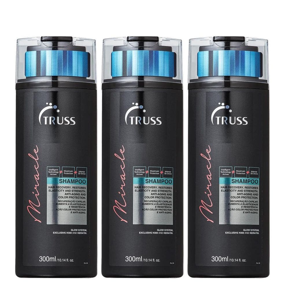 Truss Miracle Shampoo 300Ml Kit 03 Unidades