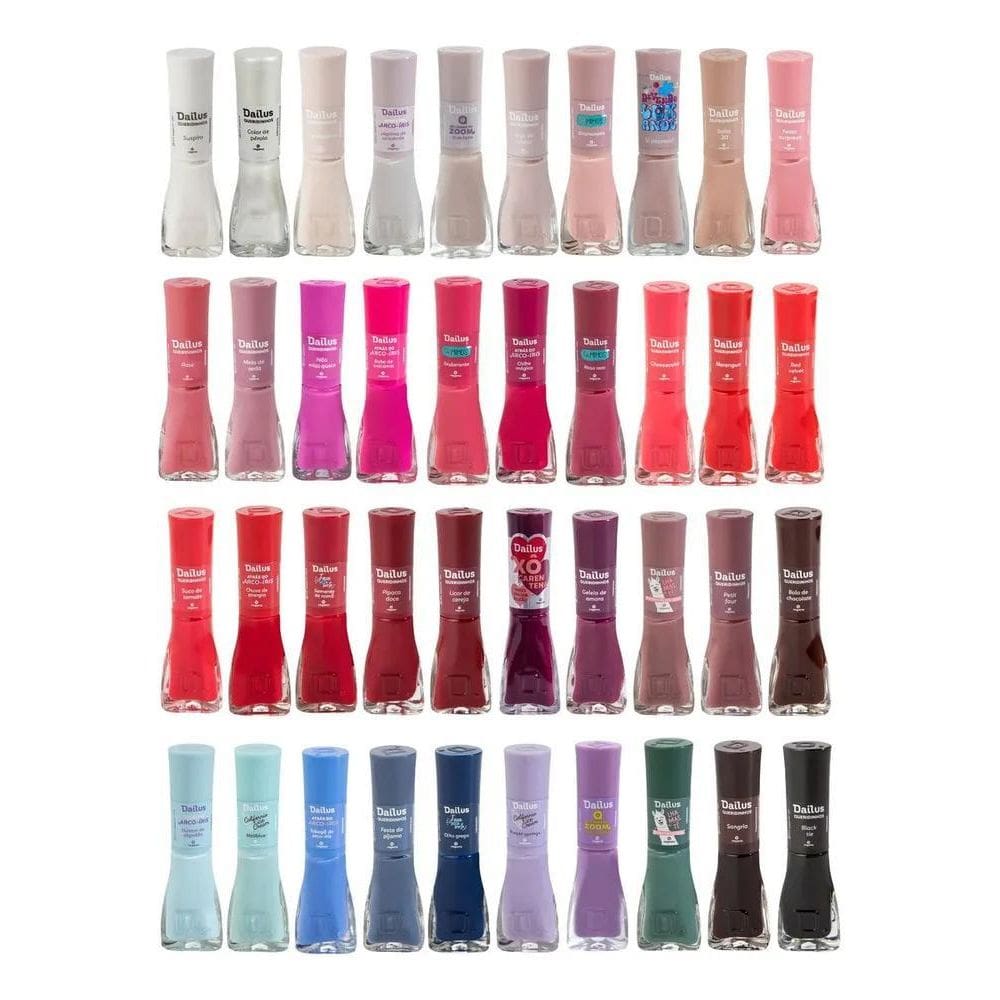 10X Kit 40 Esmaltes Dailus Cores