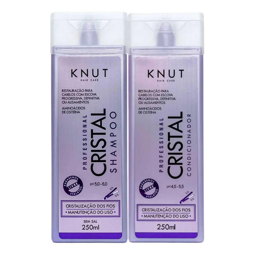 Kit Shampoo E Condicionador Knut Cristal Pós Química