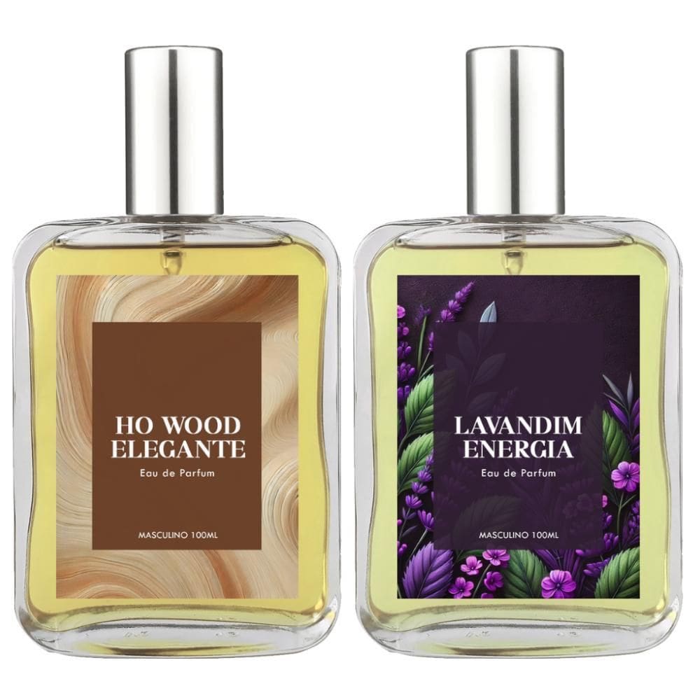Kit Perfume Masc. Ho Wood Elegante E Lavandim Energia 100Ml