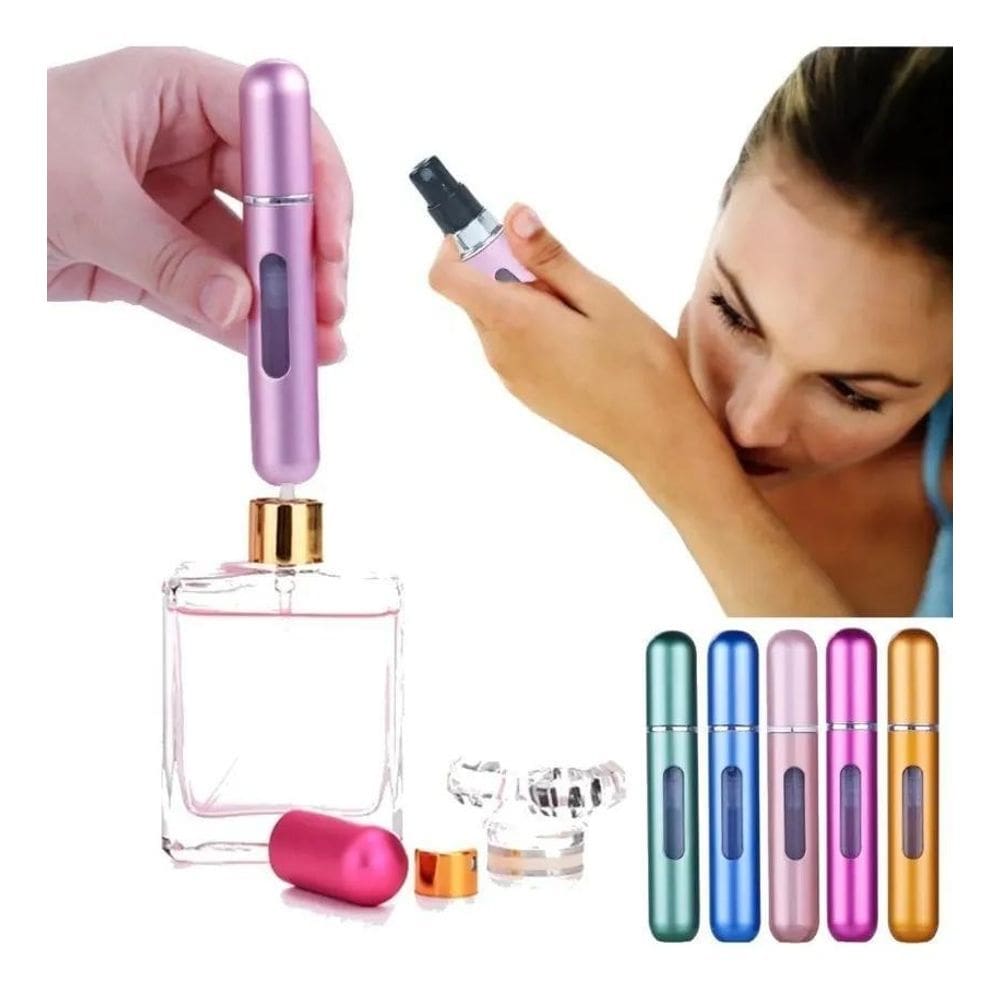 2X Mini Frasco Porta Perfume Recarregável Bolsa Viagem Portá