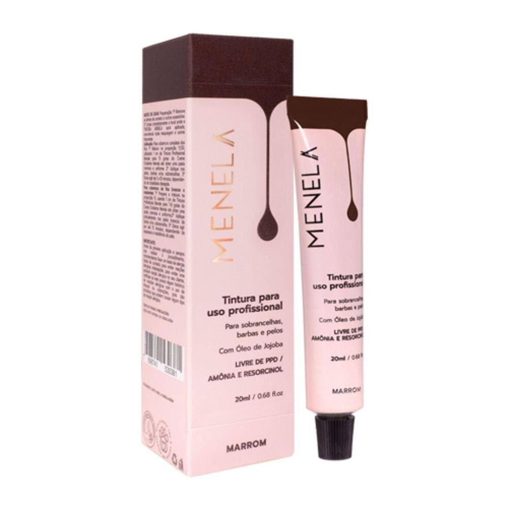 Tintura Para Sobrancelhas Menela Marrom 20ml
