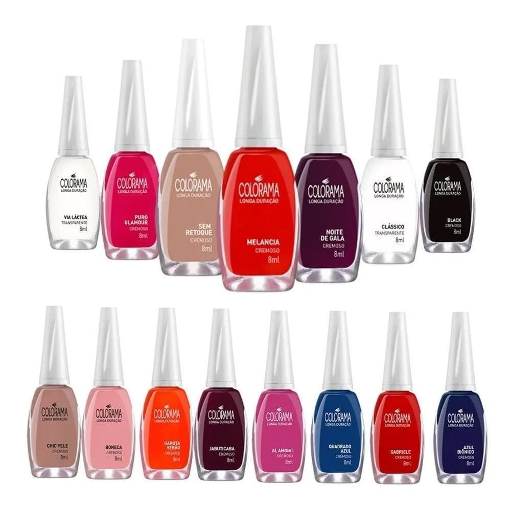 Kit 30 Esmaltes Colorama Cores Na Descrição