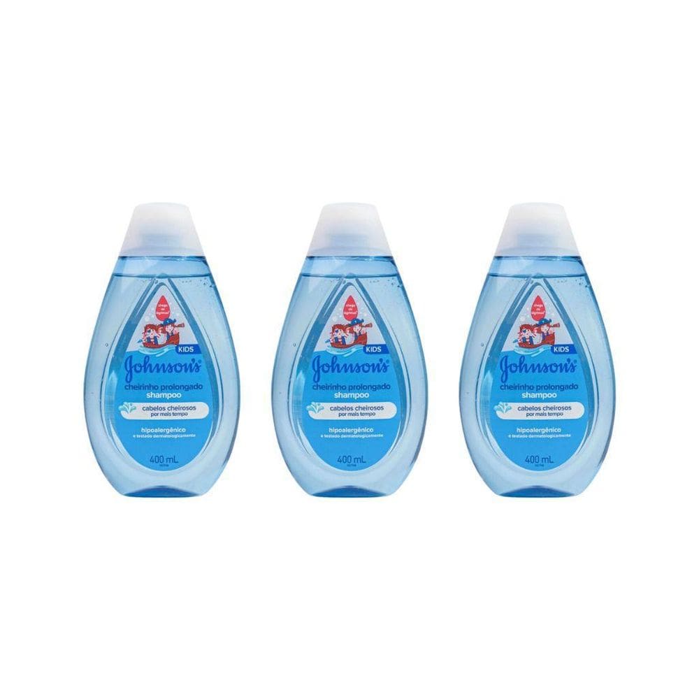 Kit Johnson 3 Shampoo 400Ml Cheirinho Prolongado