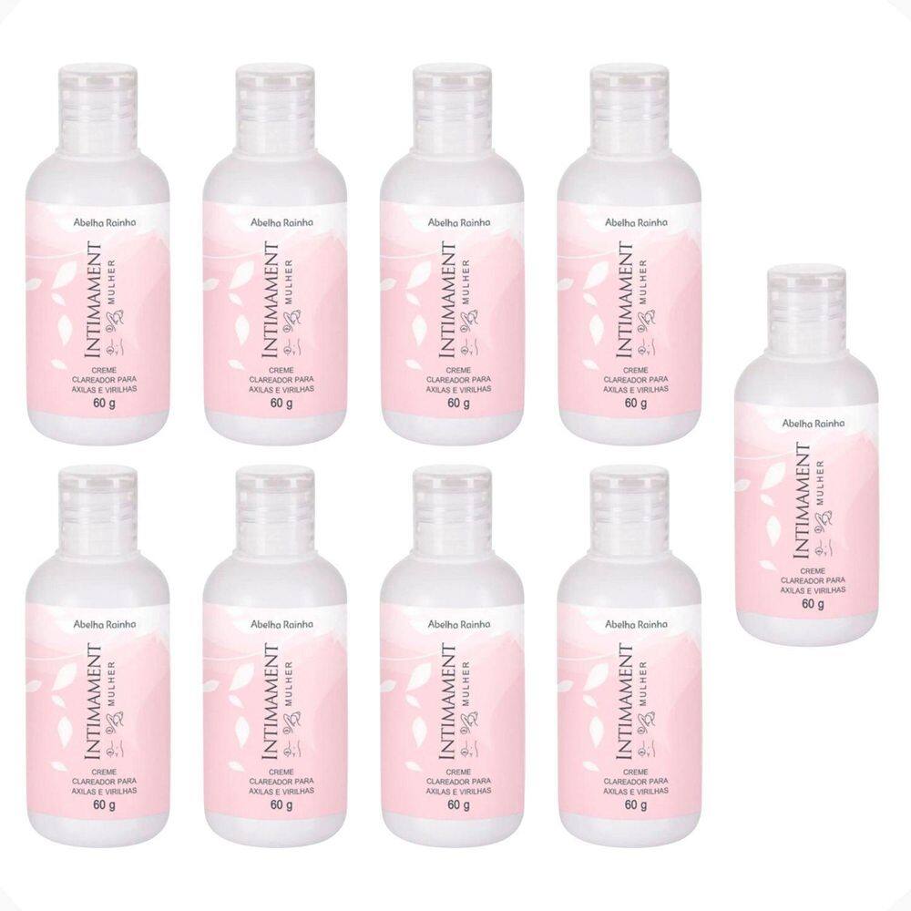 Kit 9 Creme Clareador Axilas E Virilhas Intimament Abelha