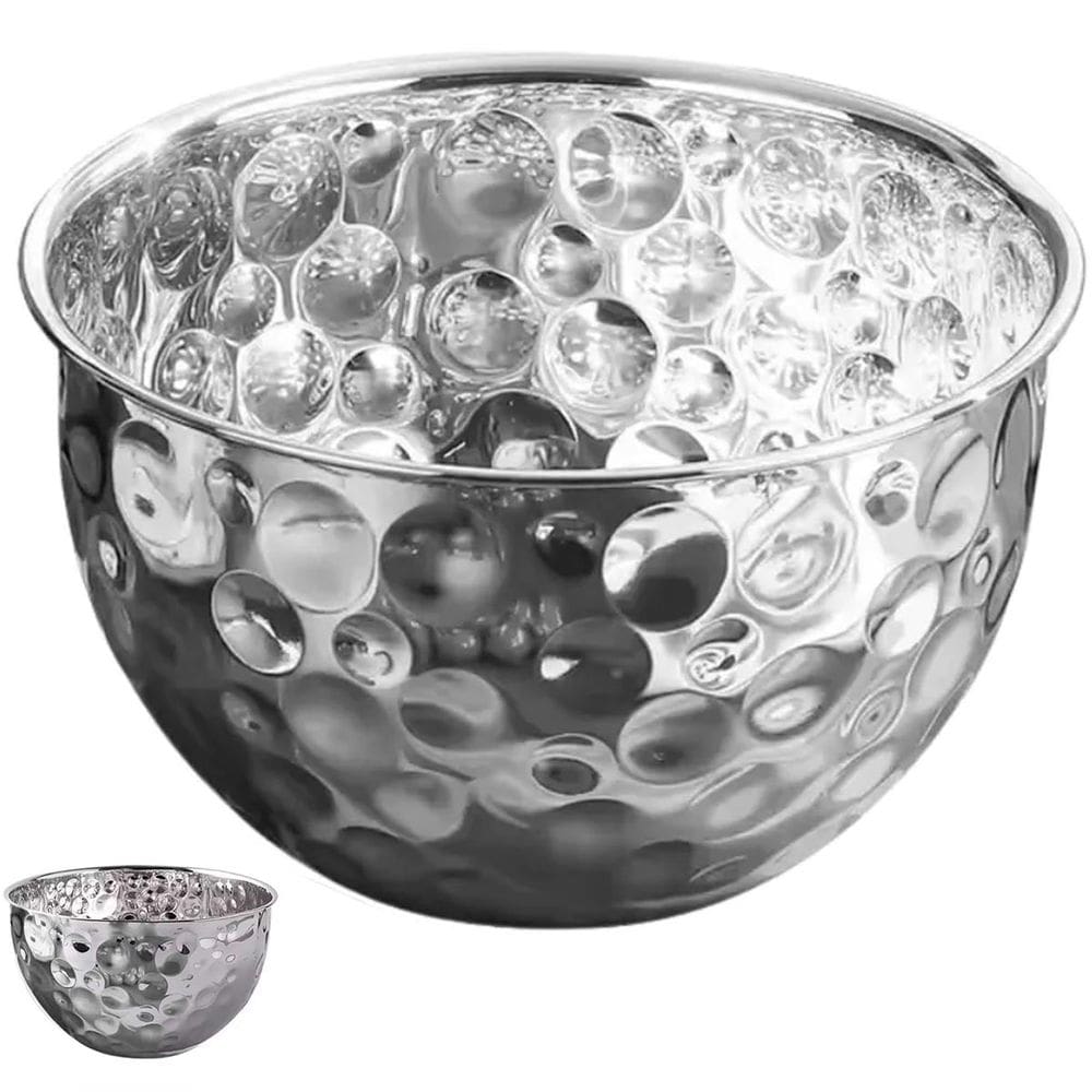 Tigela Bowl Inox Cumbuca Fruteira Saladeira Mesa Posta Sala de Jantar Buffet Refeiçao Multiuso Cozinha Decoraçao