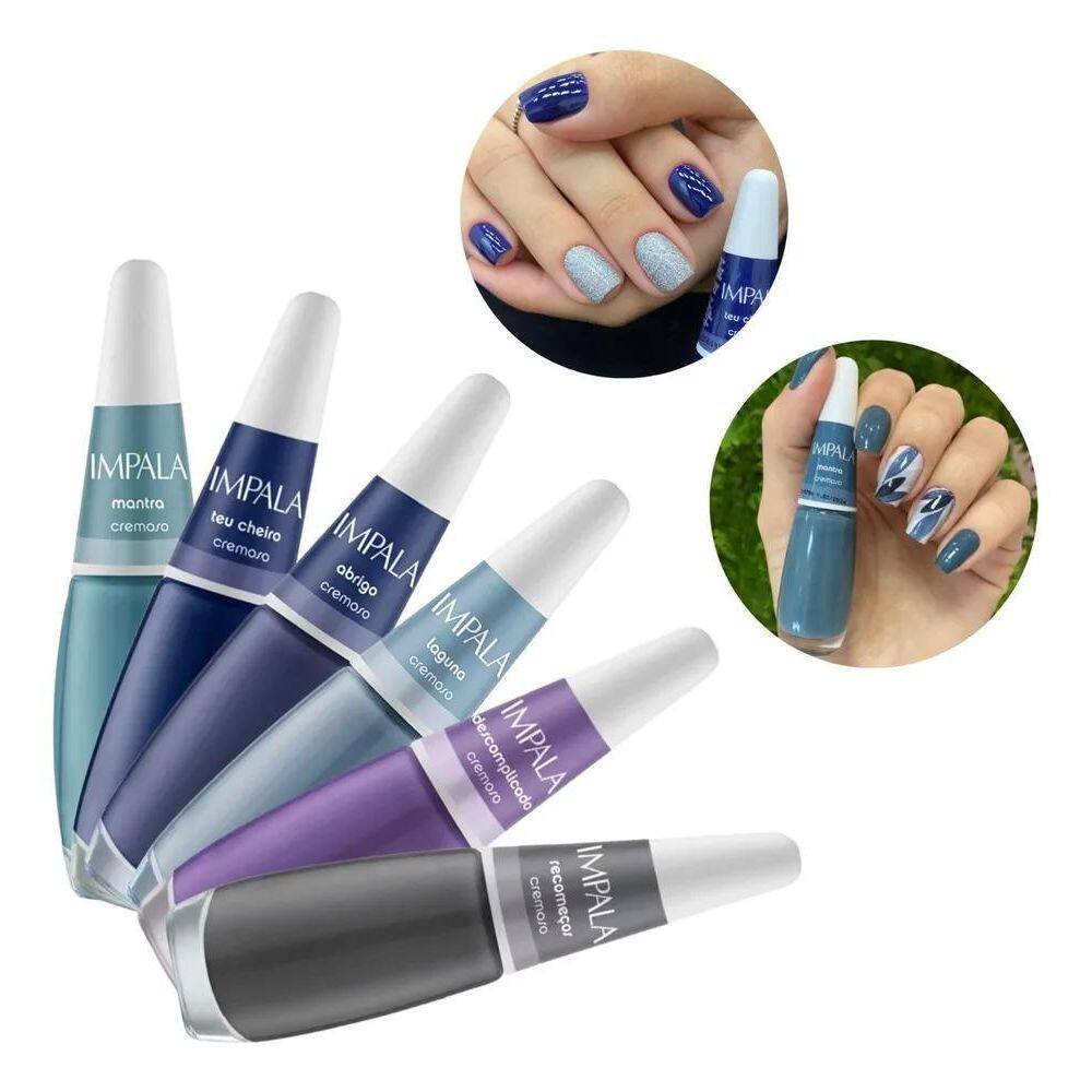 10X Kit Esmaltes Impala Novas Cores Da Moda Barato