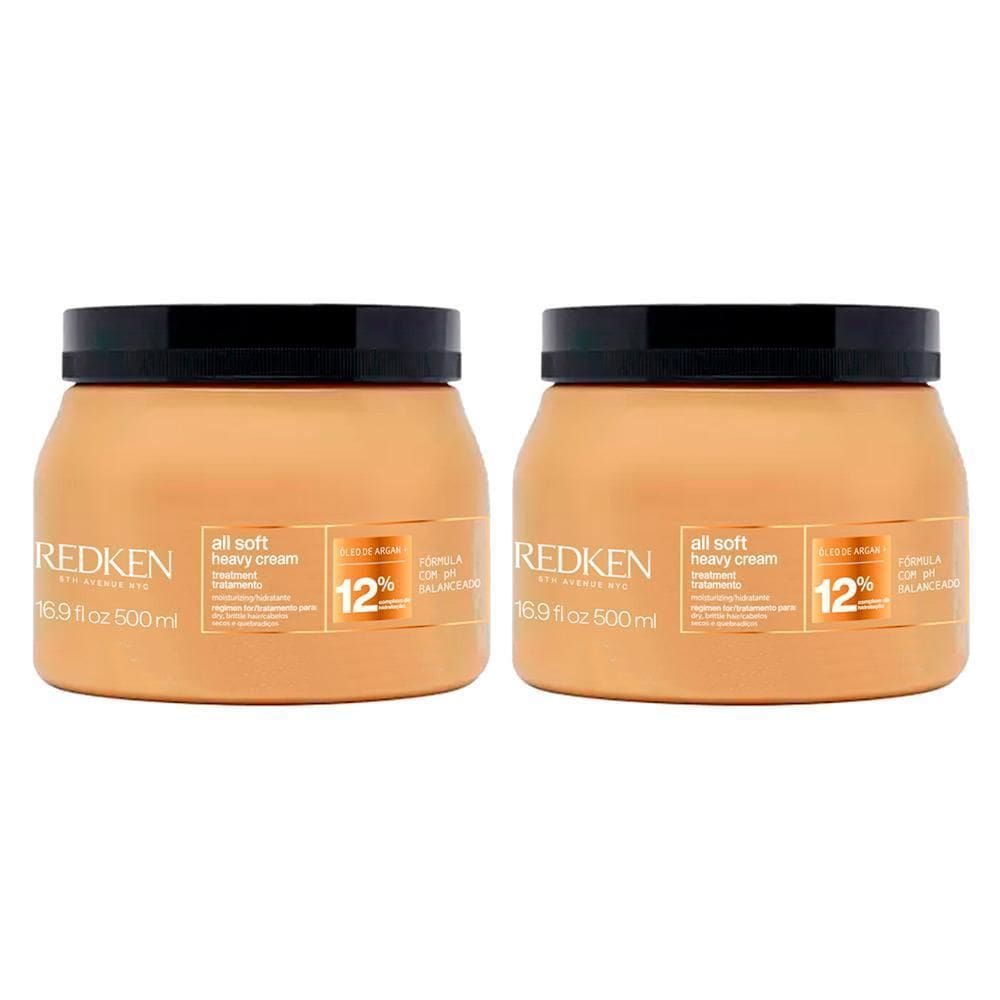 Kit Redken All Soft Heavy - Másc Hidratação 500Ml-2 Unidades