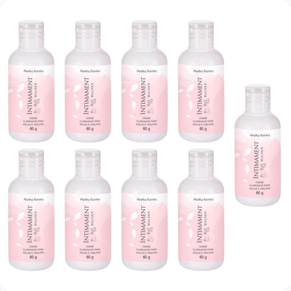 Kit 9 Creme Clareador Axilas E Virilhas Intimament Abelha