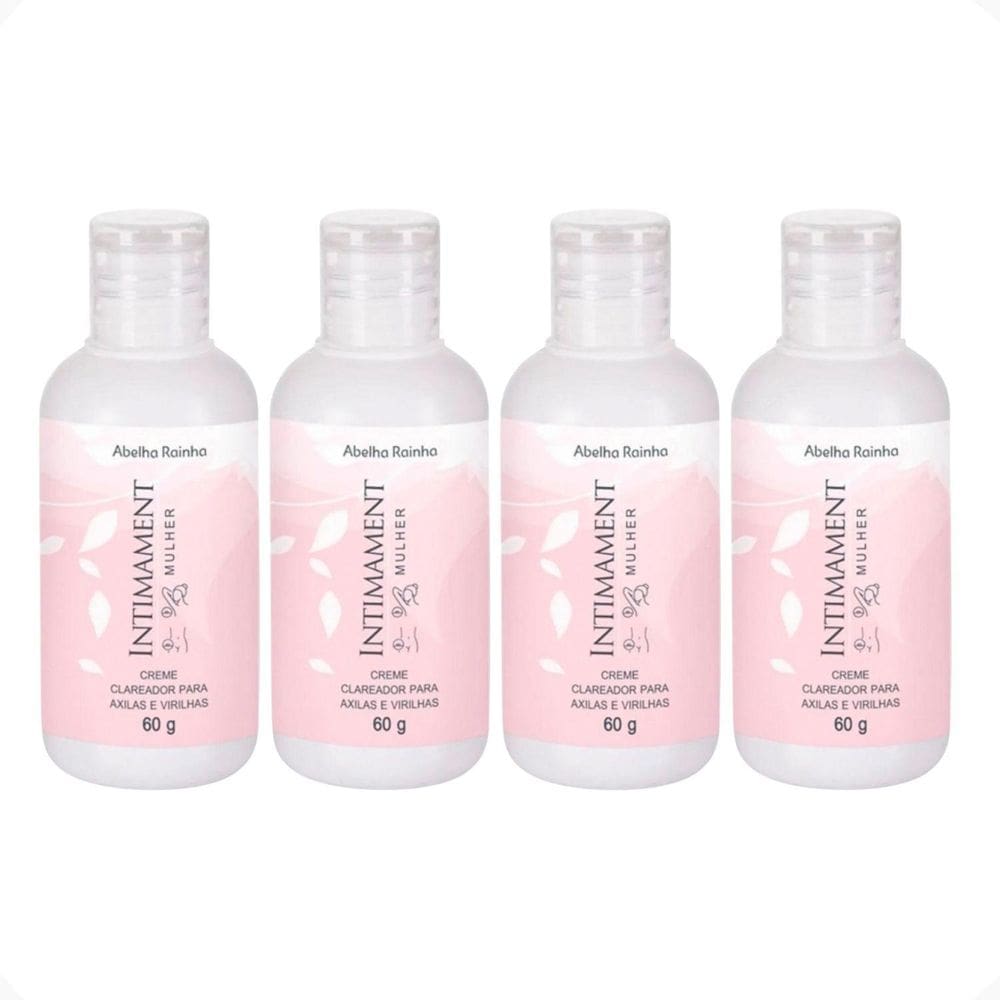 Kit 4 Creme Clareador Axilas E Virilhas Intimament Abelha