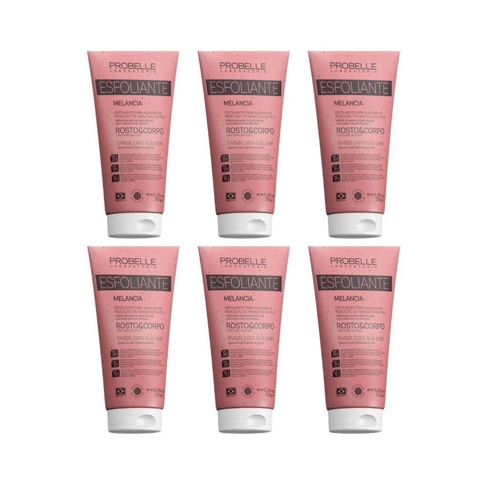 Esfoliante Probelle 150G Melancia - Kit Com 6Un