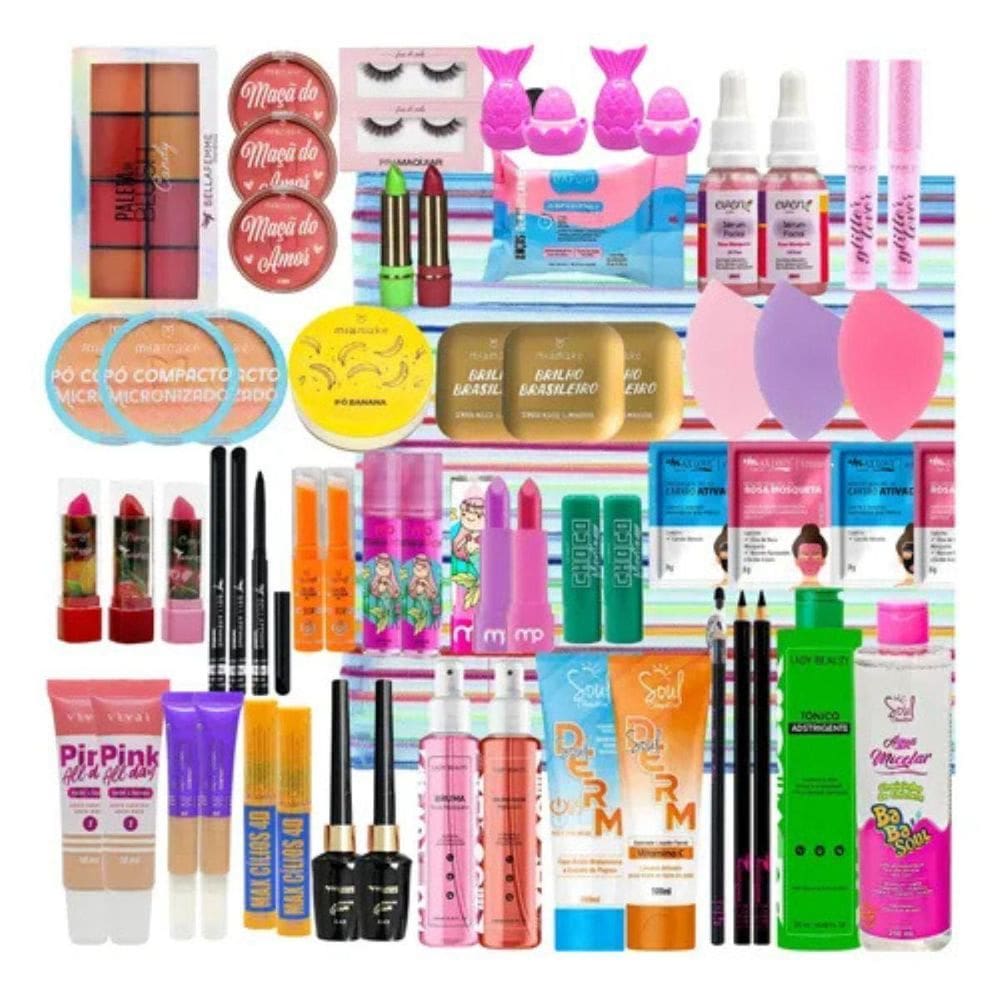 Kit Maquiagem 60 Itens Revenda