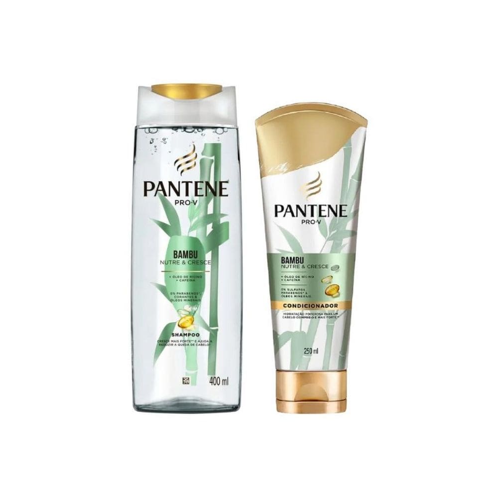 Kit Pantene Bambu 1 Shampoo 400Ml + 1 Condicionador 250Ml