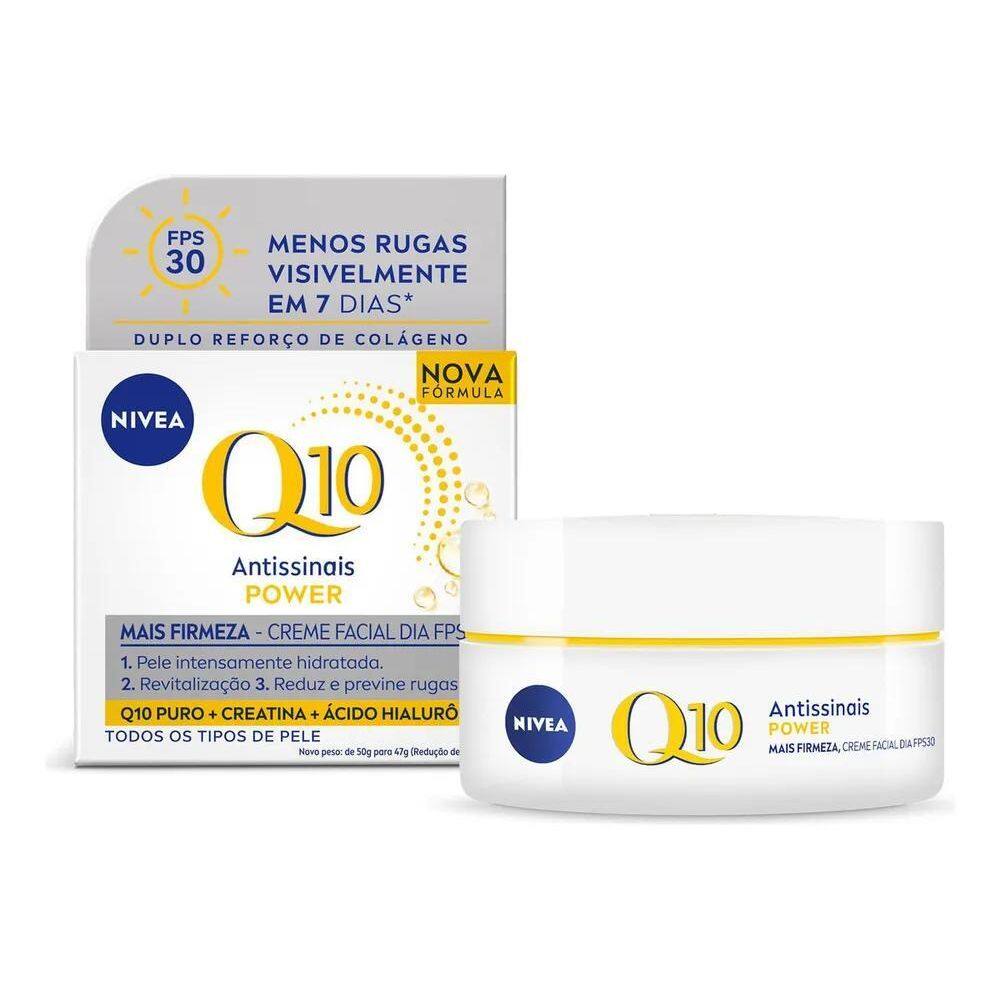 10X Nivea Creme Facial Antissinais Q10 Power Dia Fps 30 47G