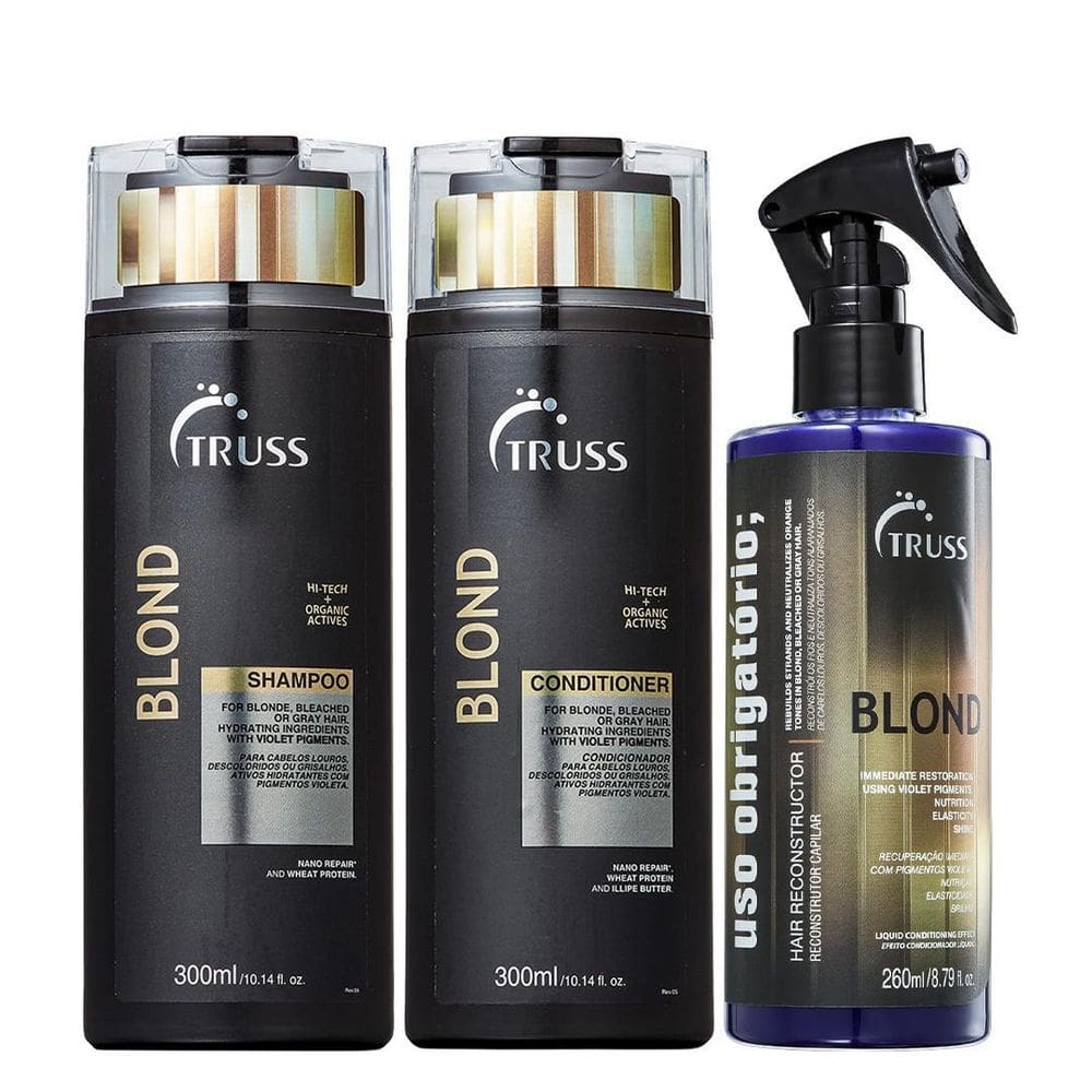 Truss Blond Kit Shampoo Condicionador E Uso Obrigatório