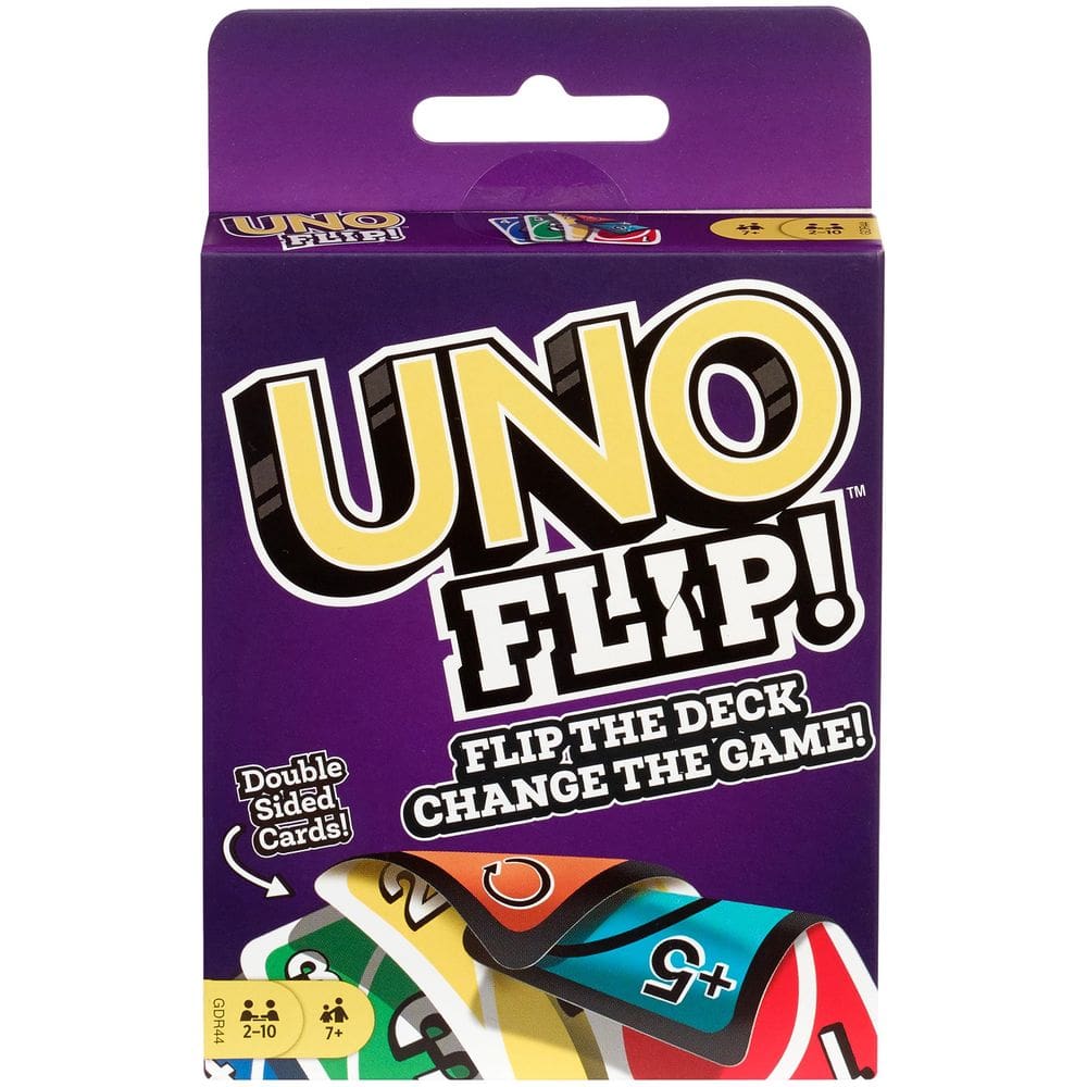 Jogo de cartas Mattel Games UNO FLIP para crianças de 7 anos+