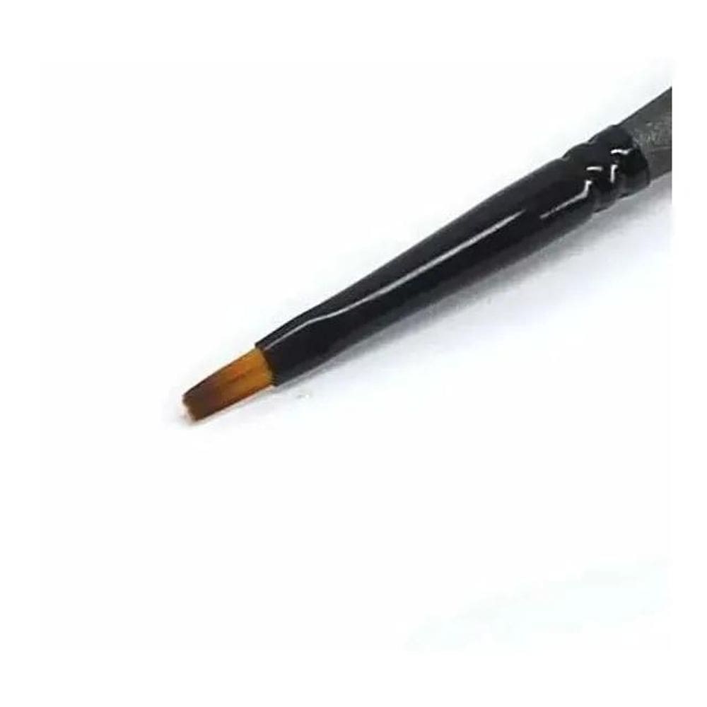 2X Pincel Keramik Mini Brush 383-12/0 Chato Pincel Nail Arts