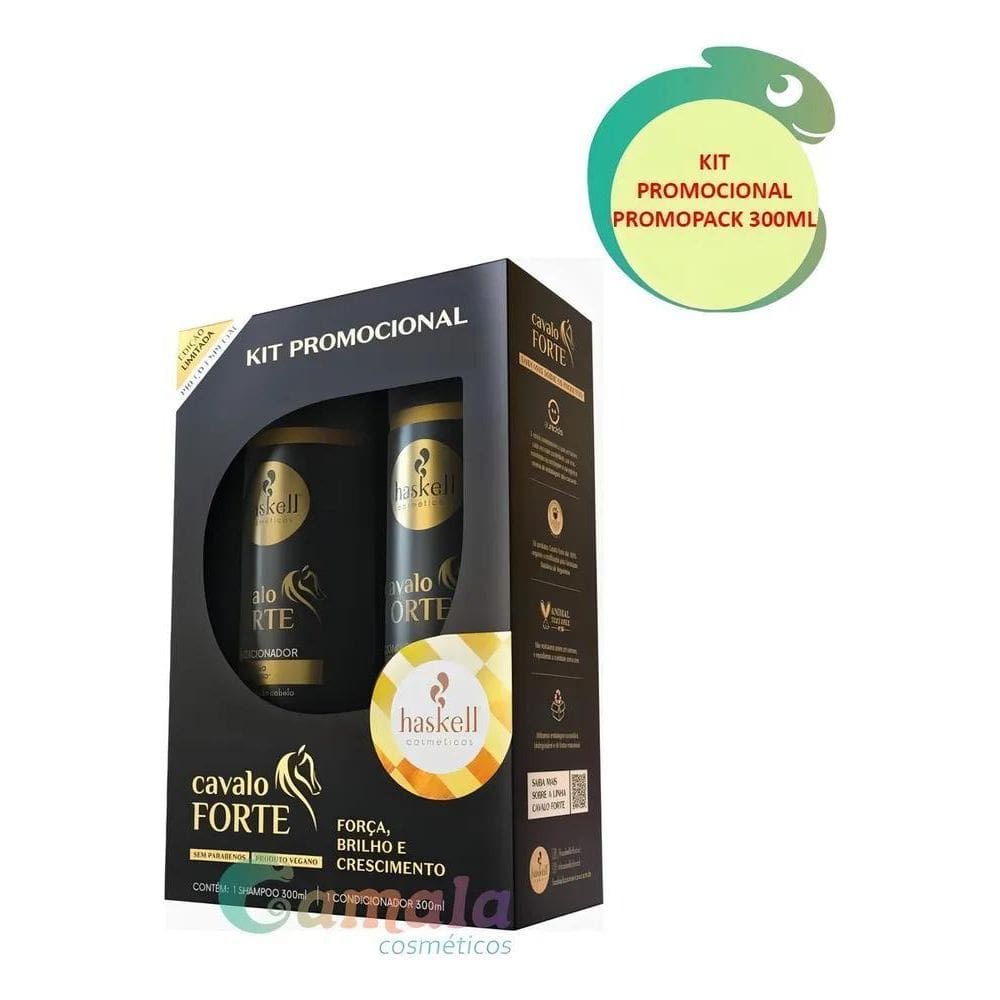 Kit Haskell Promopack Cavalo Forte Shampoo Condicionador 500