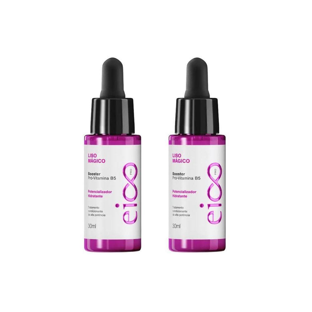 Oleo Eico Capilar 30Ml Pro Booster Liso Magico - Kit Com 2Un