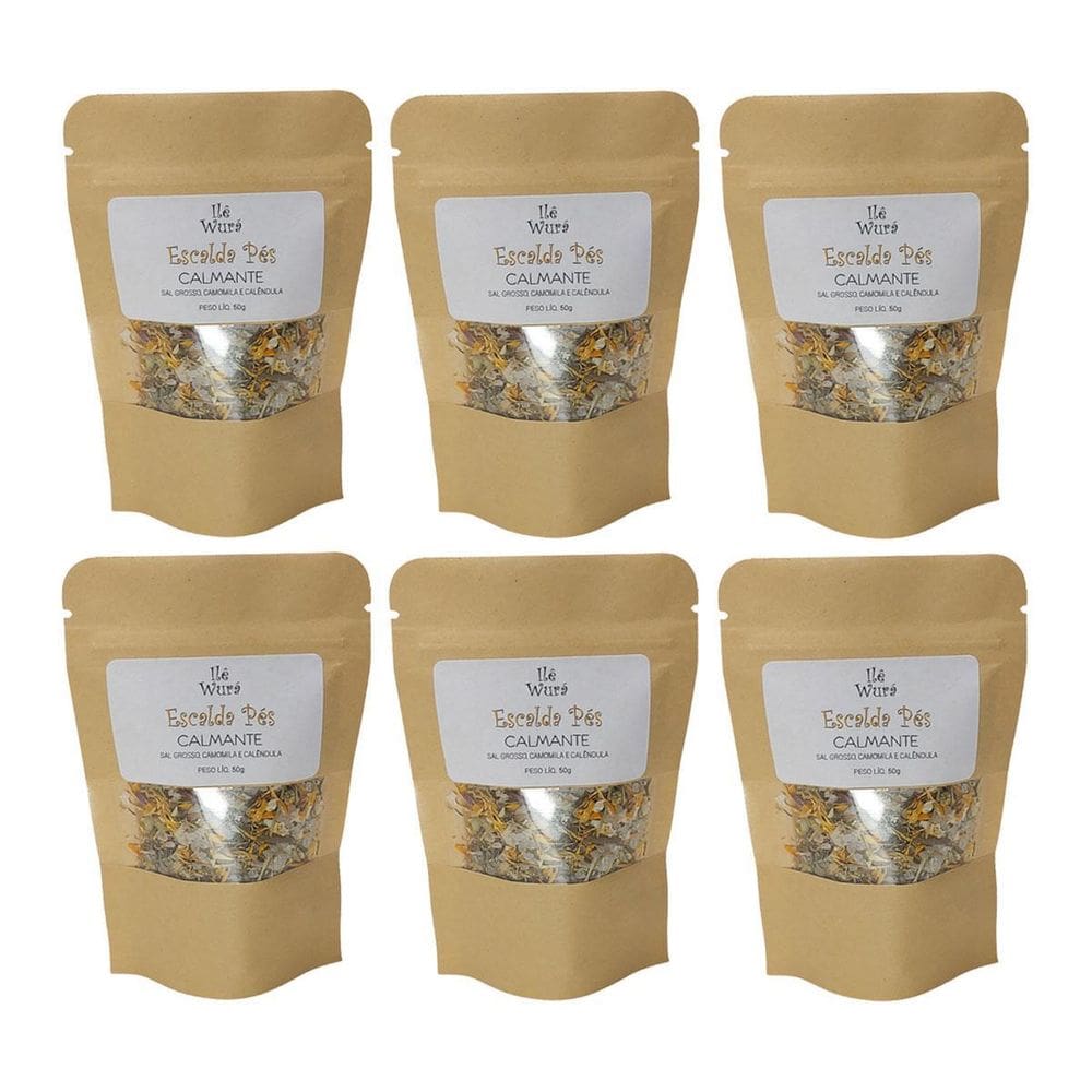 Escalda Pés Kit 06 Unidades Ilê Wurá