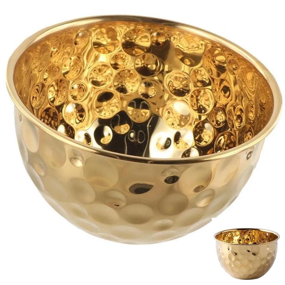 Tigela Inox Bowl Cumbuca Fruteira Saladeira Mesa Posta Sala de Jantar Buffet Refeiçao Cozinha Multiuso Versatil